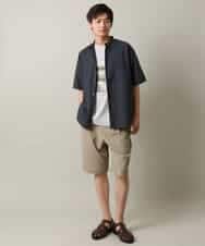 KHKHV14044 a.v.v MEN(アー・ヴェ・ヴェ) 【接触冷感】フォトプリントワイドシルエットTシャツ ライトグレー
