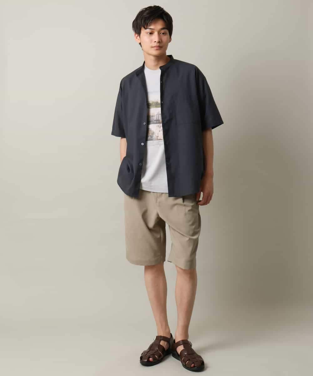 KHKHV14044 a.v.v MEN(アー・ヴェ・ヴェ) 【接触冷感】フォトプリントワイドシルエットTシャツ ライトグレー