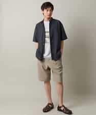 KHKHV14044 a.v.v MEN(アー・ヴェ・ヴェ) 【接触冷感】フォトプリントワイドシルエットTシャツ ライトグレー