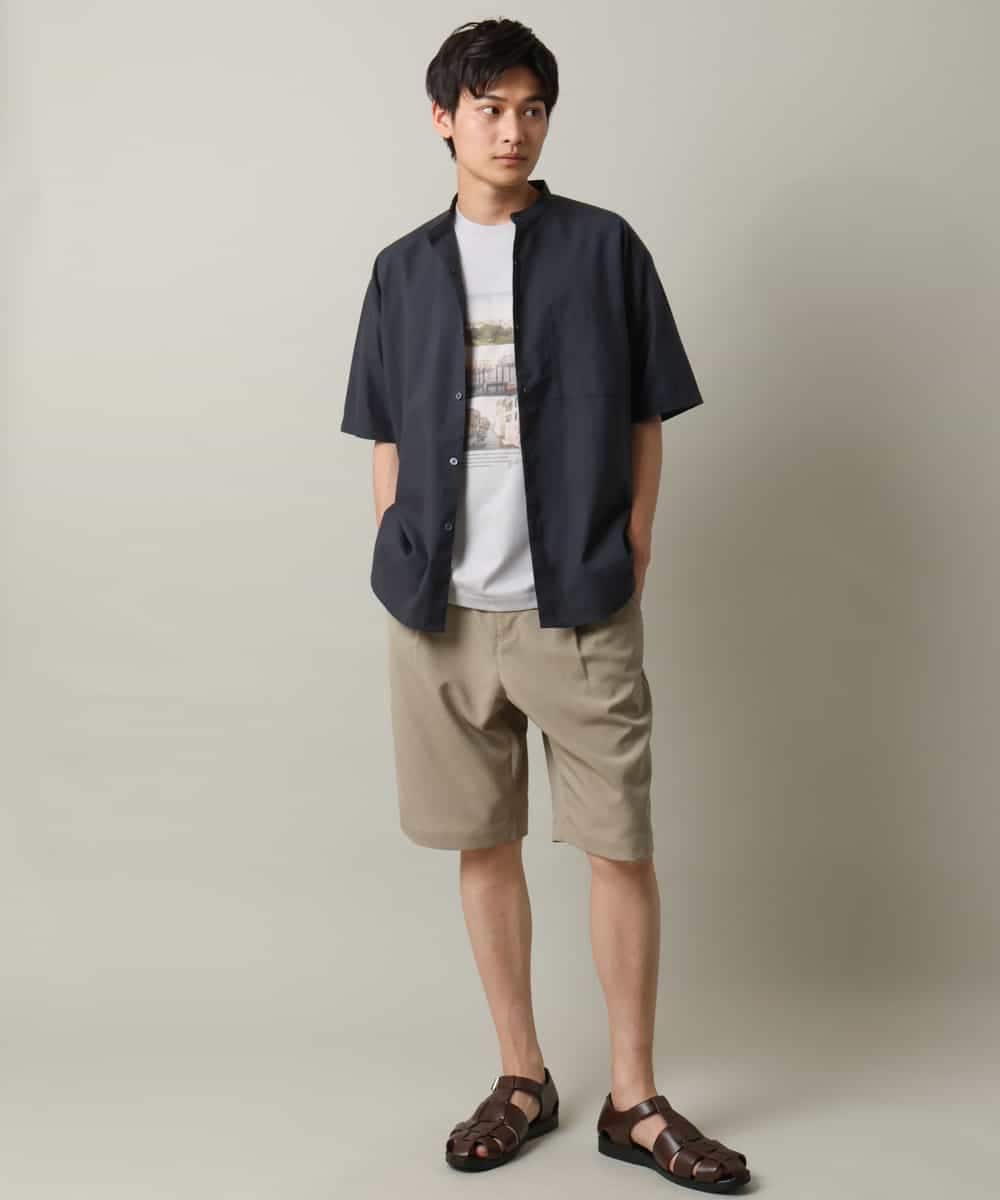 KHKHV14044 a.v.v MEN(アー・ヴェ・ヴェ) 【接触冷感】フォトプリントワイドシルエットTシャツ ライトグレー