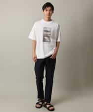KHKHV14044 a.v.v MEN(アー・ヴェ・ヴェ) 【接触冷感】フォトプリントワイドシルエットTシャツ ライトグレー