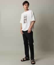 KHKHV14044 a.v.v MEN(アー・ヴェ・ヴェ) 【接触冷感】フォトプリントワイドシルエットTシャツ ライトグレー