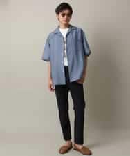 KHKHV14044 a.v.v MEN(アー・ヴェ・ヴェ) 【接触冷感】フォトプリントワイドシルエットTシャツ ライトグレー