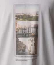 KHKHV14044 a.v.v MEN(アー・ヴェ・ヴェ) 【接触冷感】フォトプリントワイドシルエットTシャツ ライトグレー