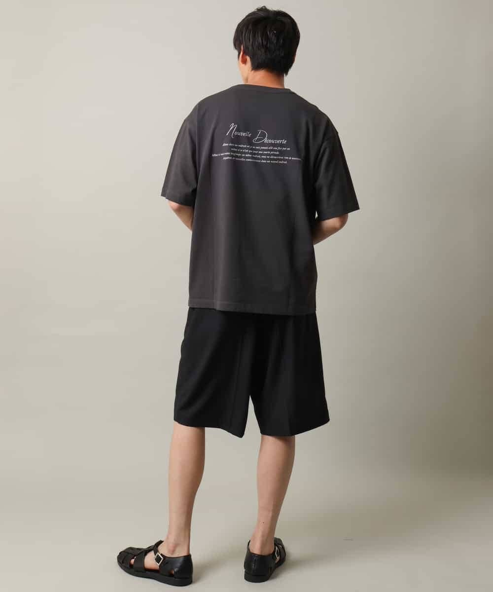 KHKHV15044 a.v.v MEN(アー・ヴェ・ヴェ) 【接触冷感】フォトプリントワイドシルエットカットソー ダークグレー