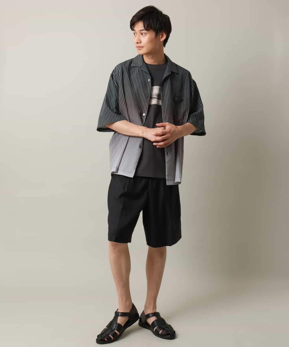 KHKHV15044 a.v.v MEN(アー・ヴェ・ヴェ) 【接触冷感】フォトプリントワイドシルエットカットソー ダークグレー