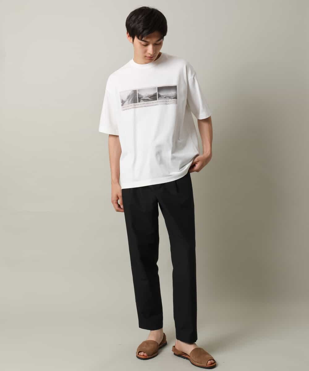 KHKHV15044 a.v.v MEN(アー・ヴェ・ヴェ) 【接触冷感】フォトプリントワイドシルエットカットソー ダークグレー