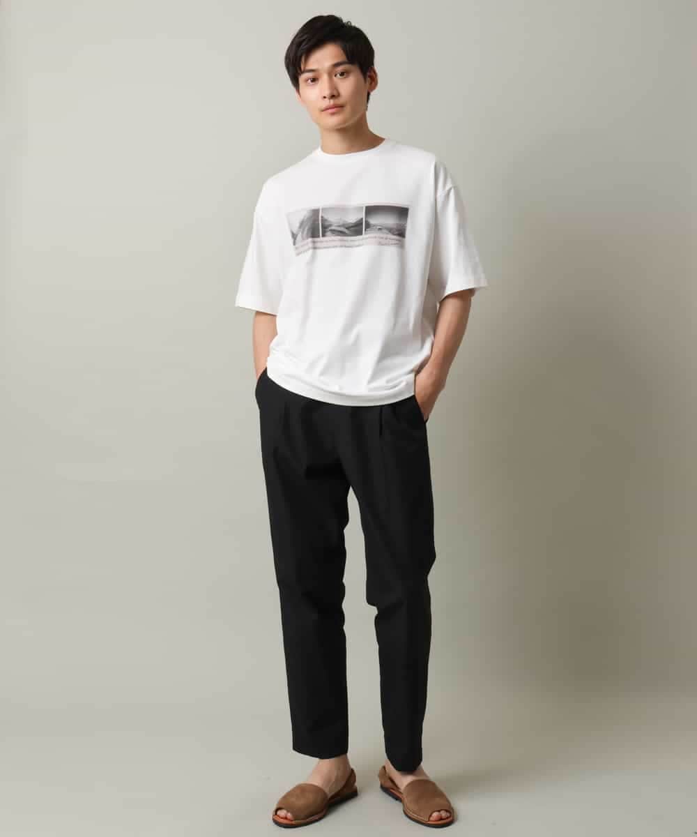 KHKHV15044 a.v.v MEN(アー・ヴェ・ヴェ) 【接触冷感】フォトプリントワイドシルエットカットソー ダークグレー