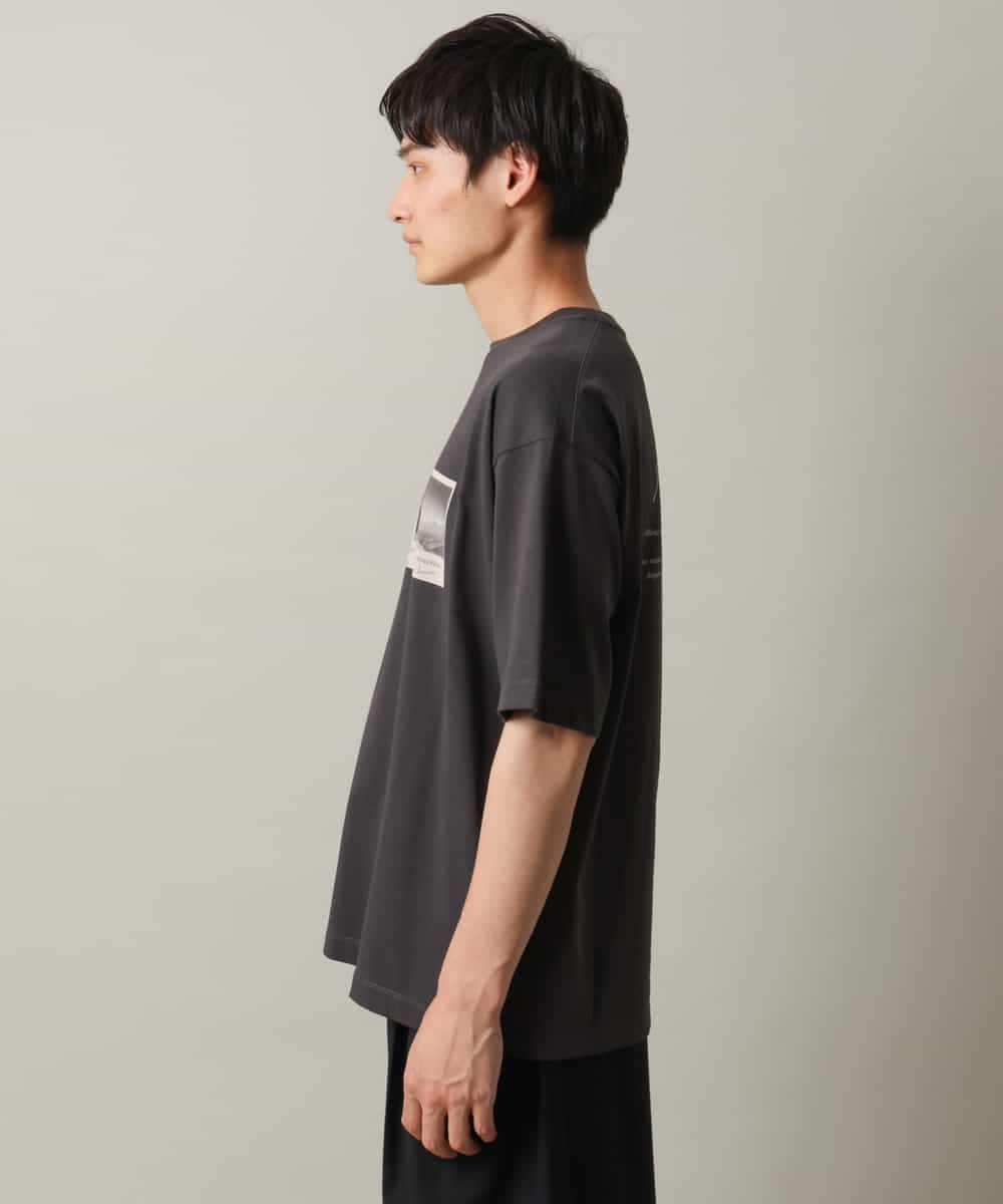 KHKHV15044 a.v.v MEN(アー・ヴェ・ヴェ) 【接触冷感】フォトプリントワイドシルエットカットソー ダークグレー