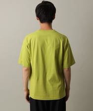 KHKHV16034 a.v.v MEN(アー・ヴェ・ヴェ) 【接触冷感】ビッグロゴ発砲プリントセミワイドTシャツ ライムグリーン