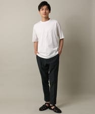 KHKHV16034 a.v.v MEN(アー・ヴェ・ヴェ) 【接触冷感】ビッグロゴ発砲プリントセミワイドTシャツ ライムグリーン