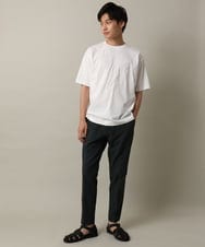 KHKHV16034 a.v.v MEN(アー・ヴェ・ヴェ) 【接触冷感】ビッグロゴ発砲プリントセミワイドTシャツ ライムグリーン