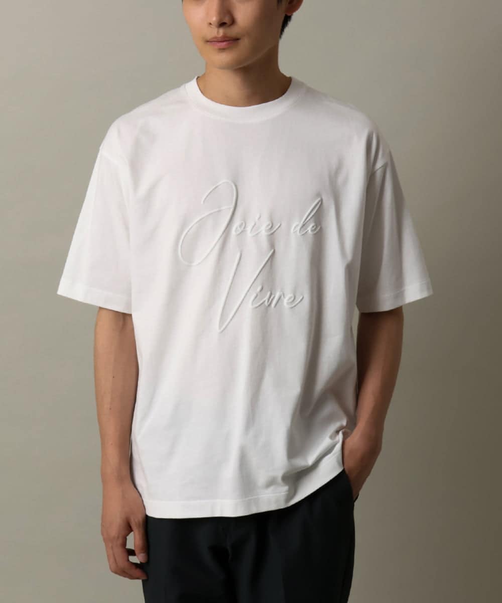 KHKHV16034 a.v.v MEN 【接触冷感】ビッグロゴ発砲プリントセミワイドTシャツ