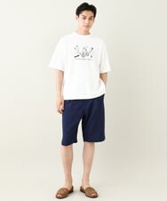 KHKHV61044 a.v.v MEN(アー・ヴェ・ヴェ) 【ucaU×a.v.vコラボ】イラストワイドシルエットTシャツ ダークグレー
