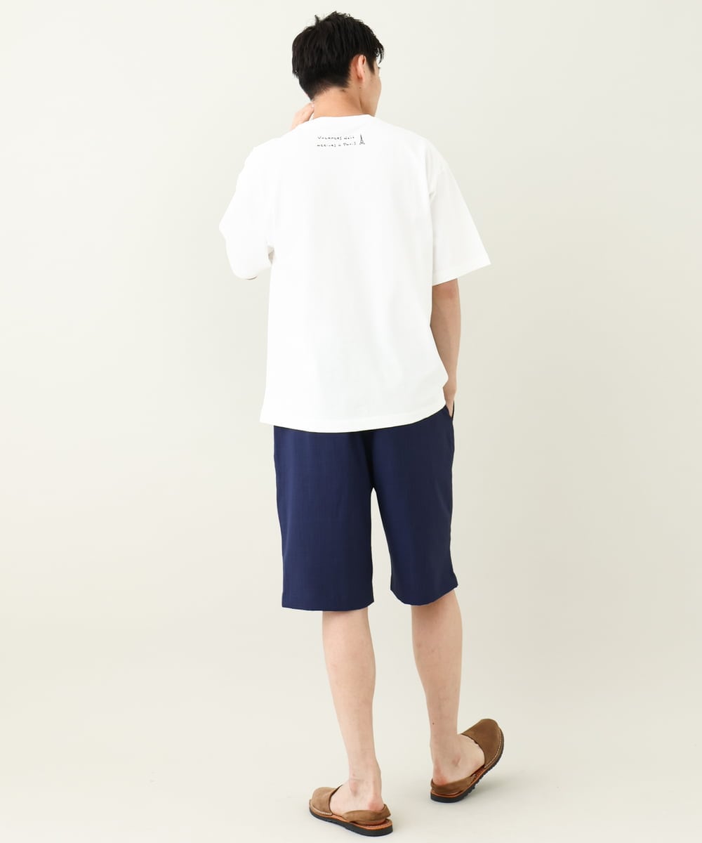 KHKHV61044 a.v.v MEN(アー・ヴェ・ヴェ) 【ucaU×a.v.vコラボ】イラストワイドシルエットTシャツ ダークグレー