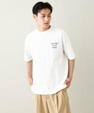 KHKHV62044 a.v.v MEN(アー・ヴェ・ヴェ) 【ucaU×a.v.vコラボ】イラストワイドシルエットTシャツ ピンク