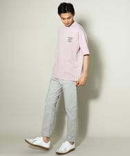 KHKHV62044 a.v.v MEN(アー・ヴェ・ヴェ) 【ucaU×a.v.vコラボ】イラストワイドシルエットTシャツ ピンク