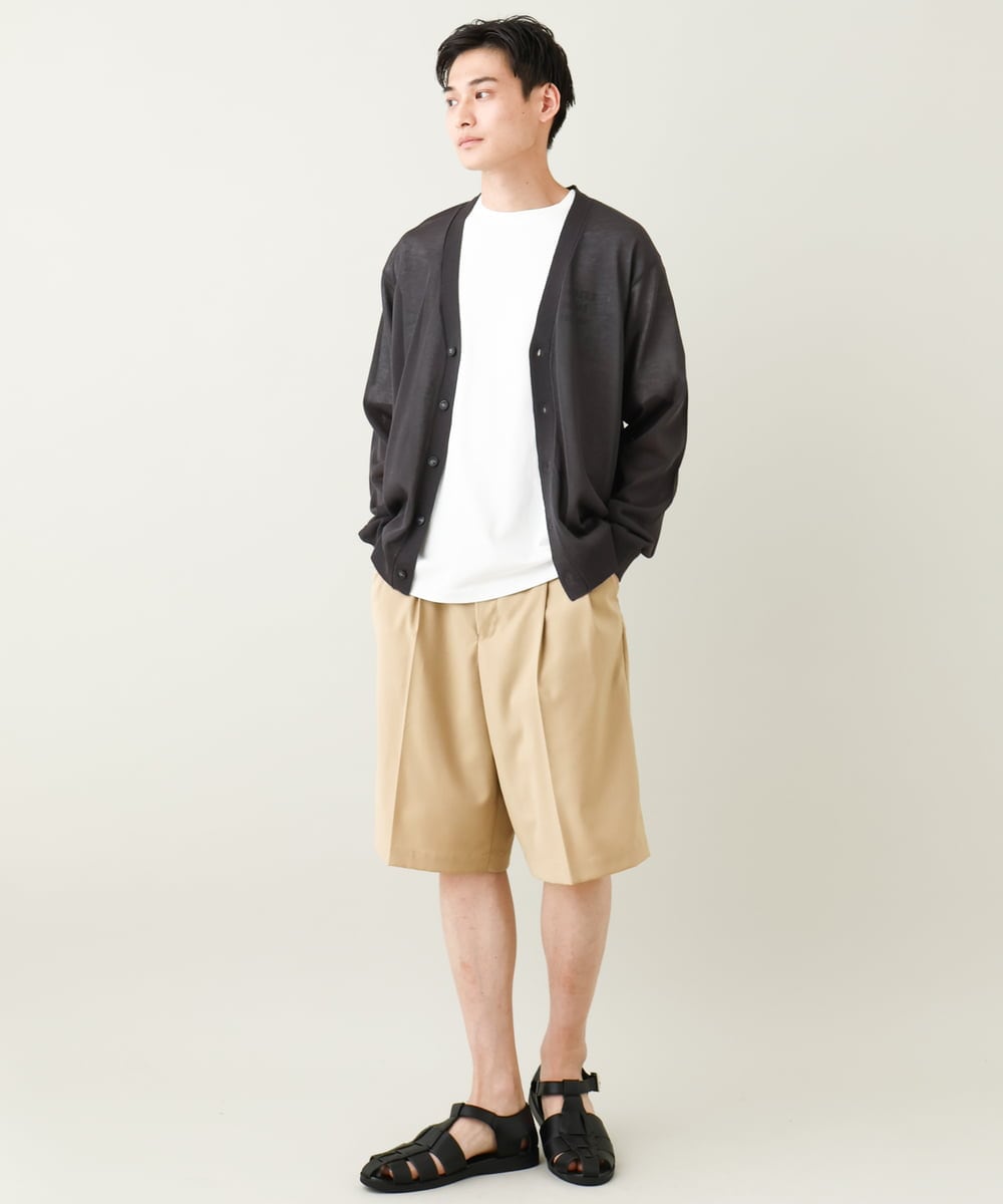 KHKHV62044 a.v.v MEN(アー・ヴェ・ヴェ) 【ucaU×a.v.vコラボ】イラストワイドシルエットTシャツ ピンク