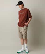 KHKHV73034 a.v.v MEN(アー・ヴェ・ヴェ) 【接触冷感】ミニロゴ トリムTシャツ ブラウン