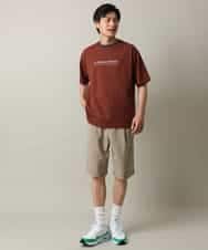 KHKHV73034 a.v.v MEN(アー・ヴェ・ヴェ) 【接触冷感】ミニロゴ トリムTシャツ ブラウン