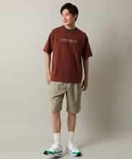 KHKHV73034 a.v.v MEN(アー・ヴェ・ヴェ) 【接触冷感】ミニロゴ トリムTシャツ ブラウン