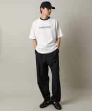 KHKHV73034 a.v.v MEN(アー・ヴェ・ヴェ) 【接触冷感】ミニロゴ トリムTシャツ ブラウン