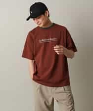 KHKHV73034 a.v.v MEN(アー・ヴェ・ヴェ) 【接触冷感】ミニロゴ トリムTシャツ ブラウン