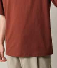 KHKHV73034 a.v.v MEN(アー・ヴェ・ヴェ) 【接触冷感】ミニロゴ トリムTシャツ ブラウン
