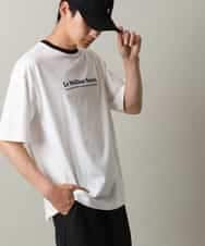 KHKHV73034 a.v.v MEN(アー・ヴェ・ヴェ) 【接触冷感】ミニロゴ トリムTシャツ ホワイト