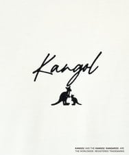 KHKJA19059 a.v.v MEN(アー・ヴェ・ヴェ) KANGOLスクエアプリントロングシルエットカットソー ブラック