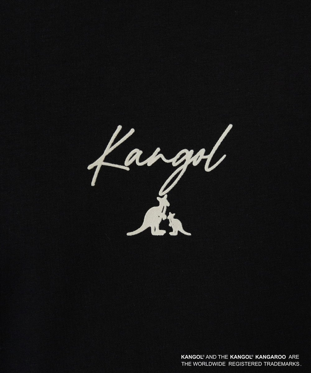 KHKJA19059 a.v.v MEN(アー・ヴェ・ヴェ) KANGOLスクエアプリントロングシルエットカットソー ブラック