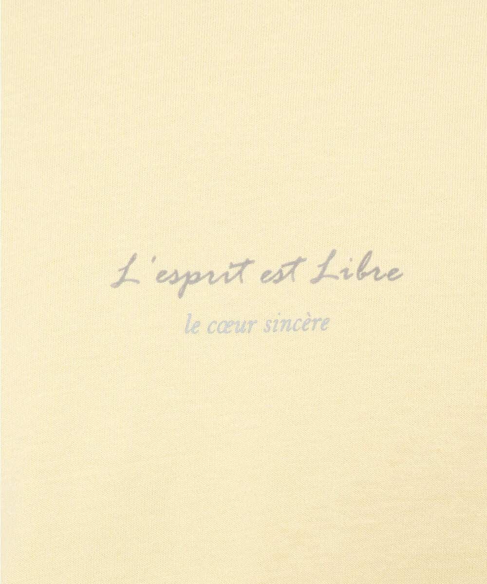 KHKJA29034 a.v.v MEN(アー・ヴェ・ヴェ) ミニロゴセミワイドシルエットカットソー ライトイエロー