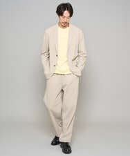 KHKJA29034 a.v.v MEN(アー・ヴェ・ヴェ) ミニロゴセミワイドシルエットカットソー ライトイエロー