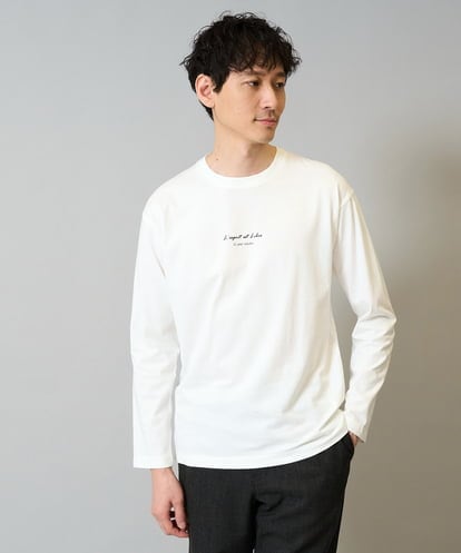 KHKJA29034 a.v.v MEN ミニロゴセミワイドシルエットカットソー