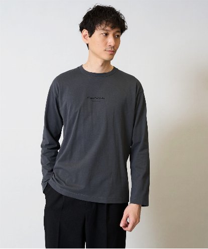 KHKJA29034 a.v.v MEN ミニロゴセミワイドシルエットカットソー