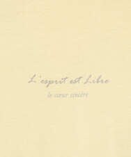 KHKJA29034 a.v.v MEN(アー・ヴェ・ヴェ) 【コットン100％】ミニロゴプリントロングTシャツ　セミワイドシルエット ブラック