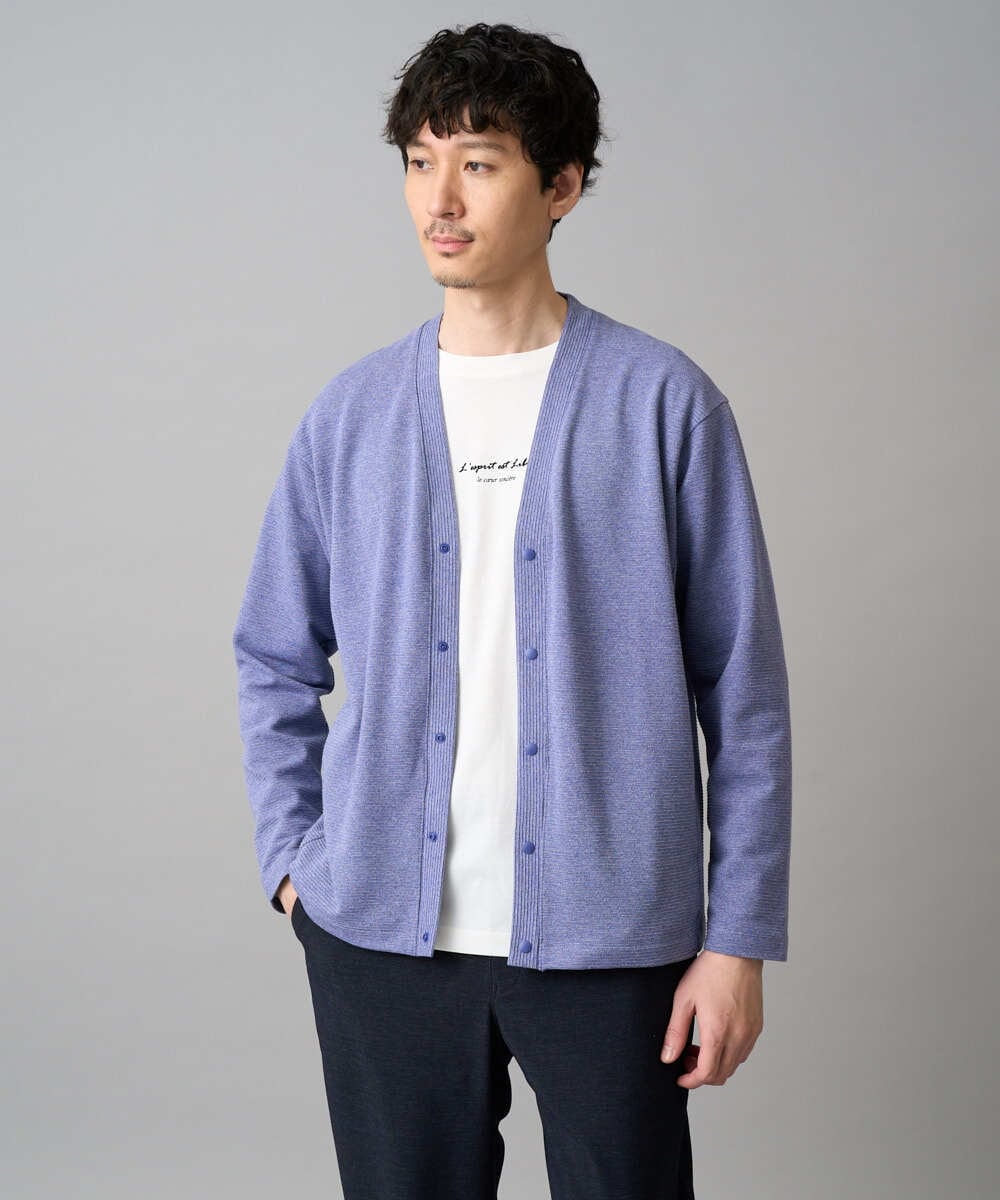 KHKJA29034 a.v.v MEN(アー・ヴェ・ヴェ) ミニロゴセミワイドシルエットカットソー ブラック