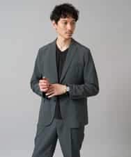 KHKJA72044 a.v.v MEN(アー・ヴェ・ヴェ) 【イージーケア/毛玉になりにくい】ダイヤジャカードＶネックスマートＴシャツ〈SMART SERIES〉 ブラック