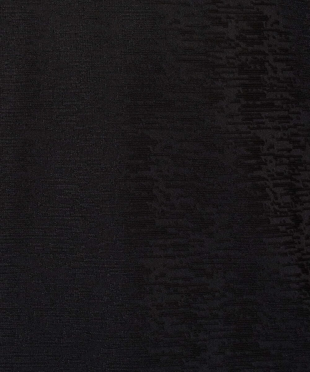 KHKJA73044 a.v.v MEN(アー・ヴェ・ヴェ) 【ジャケット映え】針抜きジャカードＶネックＴシャツ【洗濯機で洗える/毛玉になりにくい】通勤/ビジネス/ジャケット〈ON/OFF SERIES〉 ブラック