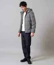 KHKJA73044 a.v.v MEN(アー・ヴェ・ヴェ) 【イージーケア/毛玉になりにくい】針抜きジャカードＶネックＴシャツ〈SMART SERIES〉【洗濯機で洗える】 ブラック