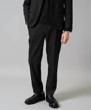 KHKJA73044 a.v.v MEN(アー・ヴェ・ヴェ) 【イージーケア/毛玉になりにくい】針抜きジャカードＶネックＴシャツ〈SMART SERIES〉【洗濯機で洗える】 ブラック