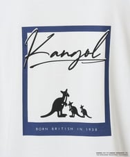 KHKJD19059 a.v.v MEN(アー・ヴェ・ヴェ) KANGOLスクエアプリントロングシルエットカットソー ホワイト