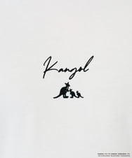 KHKJD19059 a.v.v MEN(アー・ヴェ・ヴェ) KANGOLスクエアプリントロングシルエットカットソー ホワイト