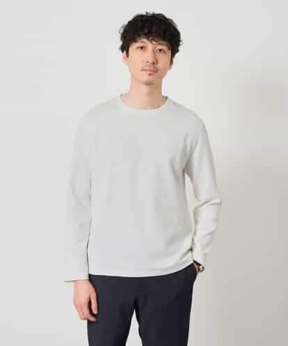 KHKJD71044 a.v.v MEN 【スマート/イージーケア/洗濯機で洗える】キカジャカードクルーネックスマートTシャツ
