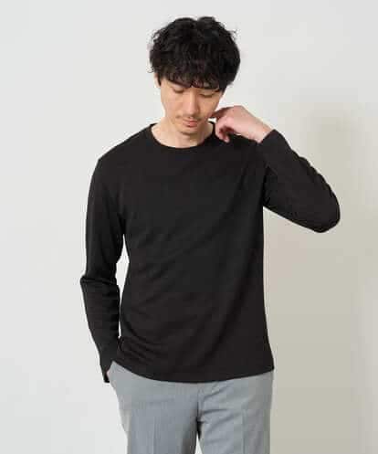 KHKJD71044 a.v.v MEN 【スマート/イージーケア/洗濯機で洗える】キカジャカードクルーネックスマートTシャツ