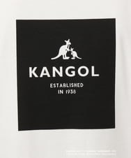KHKJS18054 a.v.v MEN(アー・ヴェ・ヴェ) 【KANGOL】スクエアプリントワイドシルエットカットソー ホワイト