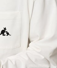 KHKJS18054 a.v.v MEN(アー・ヴェ・ヴェ) 【KANGOL】スクエアプリントワイドシルエットカットソー ホワイト