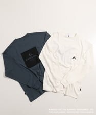 KHKJS18054 a.v.v MEN(アー・ヴェ・ヴェ) 【KANGOL】スクエアプリントワイドシルエットカットソー ホワイト