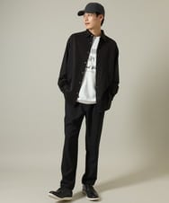 KHKJV14034 a.v.v MEN(アー・ヴェ・ヴェ) 【大人のロゴT】ビッグロゴワイドシルエットロングTシャツ ホワイト