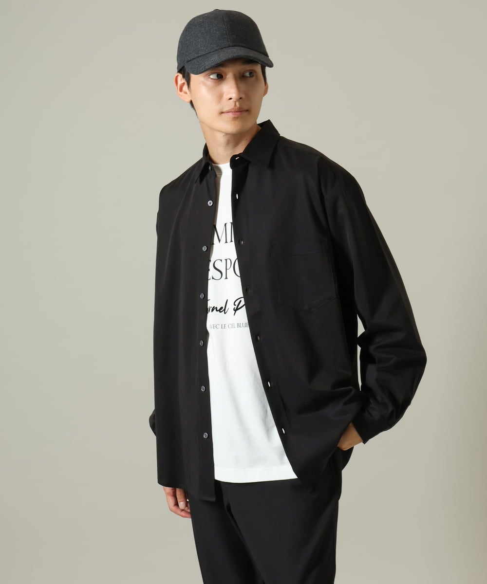 KHKJV14034 a.v.v MEN(アー・ヴェ・ヴェ) 【大人のロゴT】ビッグロゴワイドシルエットロングTシャツ ホワイト